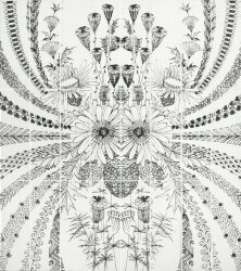 Декор (80x90) PAN FLO.GE Pannello Floreale Gesso - Silk