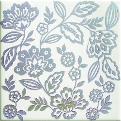 Плитка (20x20) Nadia Argento Fondo Bianco - Officina Delle Arti