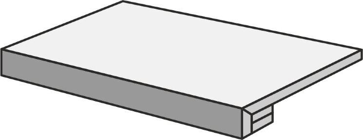 Сходинка (33.3x59.8) Floss Step Tile Silver anti-slip 33,3x60 - Floss з колекції Floss Living Ceramics