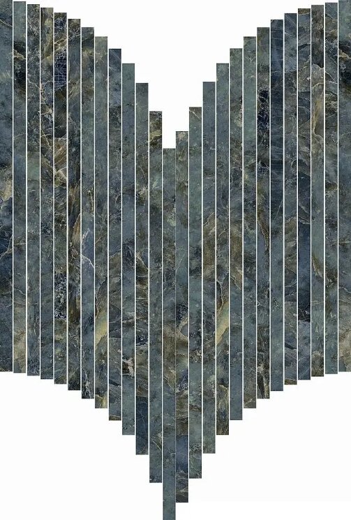 Мозаїка 28x60 9153 Mos.Ventaglio.Labradorite.Lux ABK Sensi Signoria з колекції Sensi Signoria ABK