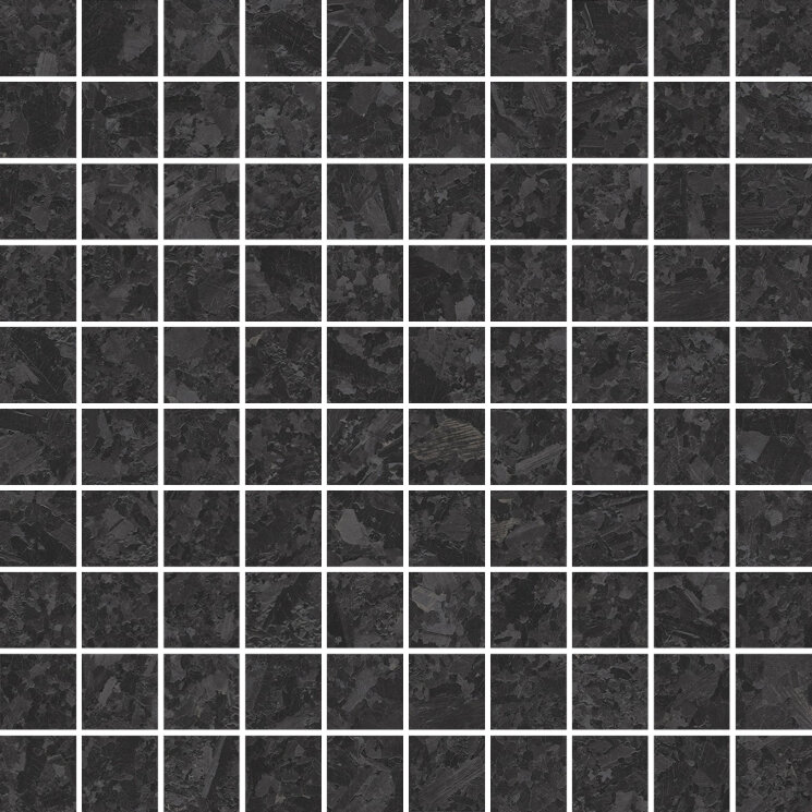 Мозаїка 30x30 Mos T100 Nero Nat - Meteorite - 47410 з колекції Meteorite Versace