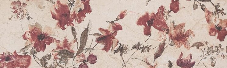 Декор Beige Flower Decor 30x100 Crema Royale Rak з колекції Crema Royale Rak