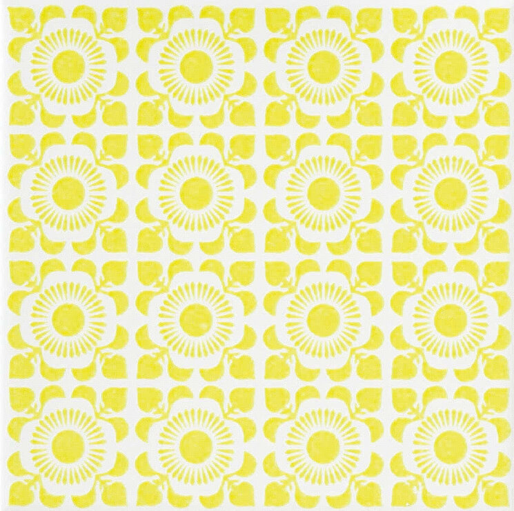 Плитка (20x20) WW81L1 Yellow On White Wonder Lux1 - Wonderwall з колекції Wonderwall Ascot