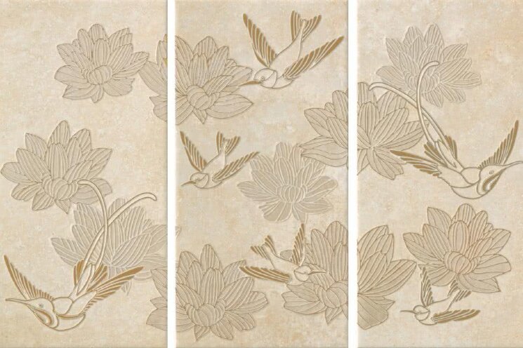 Декор (60x90) 6309 Colibri Oro(Comp. Of3Pz 30*60) - Marmi Bi-Tech з колекції Marmi Bi-Tech Kronos