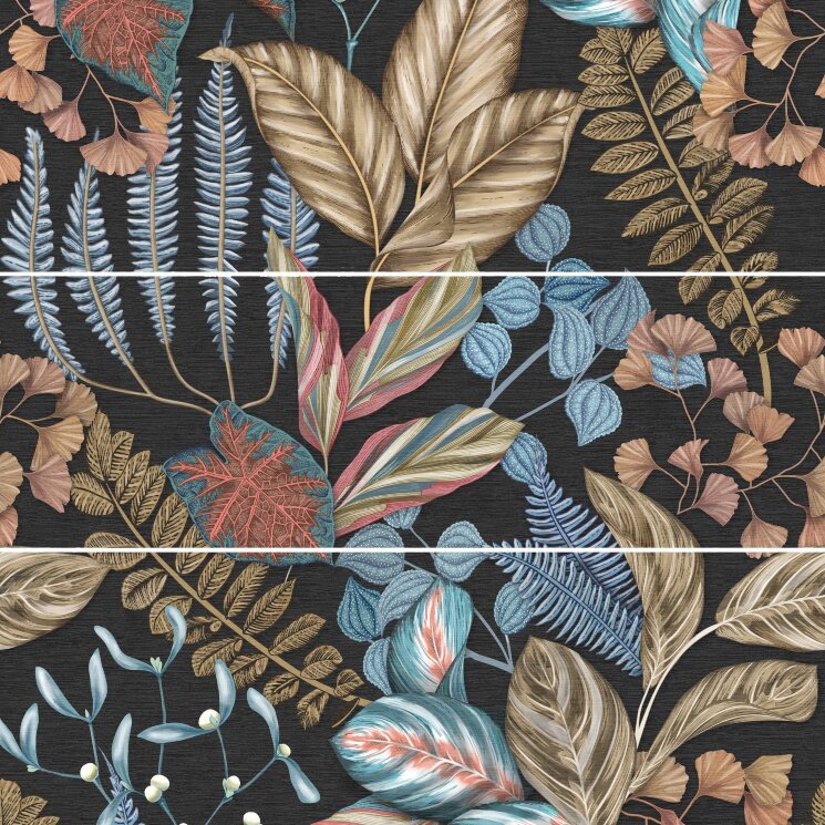 Декор 40x120 Decor Set(3) Def Biba Graphite-Silk-A036270 з колекції Silk Ape