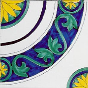Декор (20x20) Cerchio Annachiara Mediterranea - Ceramica Artistica Vietrese з колекції Ceramica Artistica Vietrese Giovanni De Maio