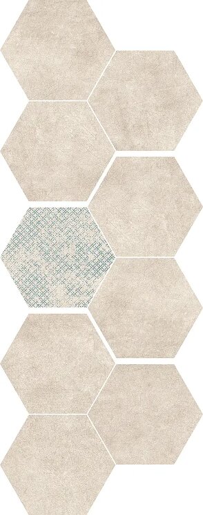 Мозаїка 34x87 B663.0151.047K Gravity Mosaic Cosmic Plus Light Grey Love Tiles Gravity з колекції Gravity Love Tiles