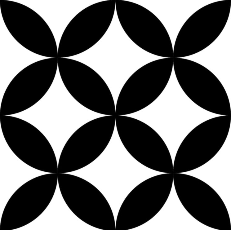 Декор Nero Dec B3 12.5x12.5 Colibri Vallelunga з колекції Colibri Vallelunga