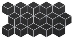 Плитка 26,5x51 Rhombus Black-Rhombus