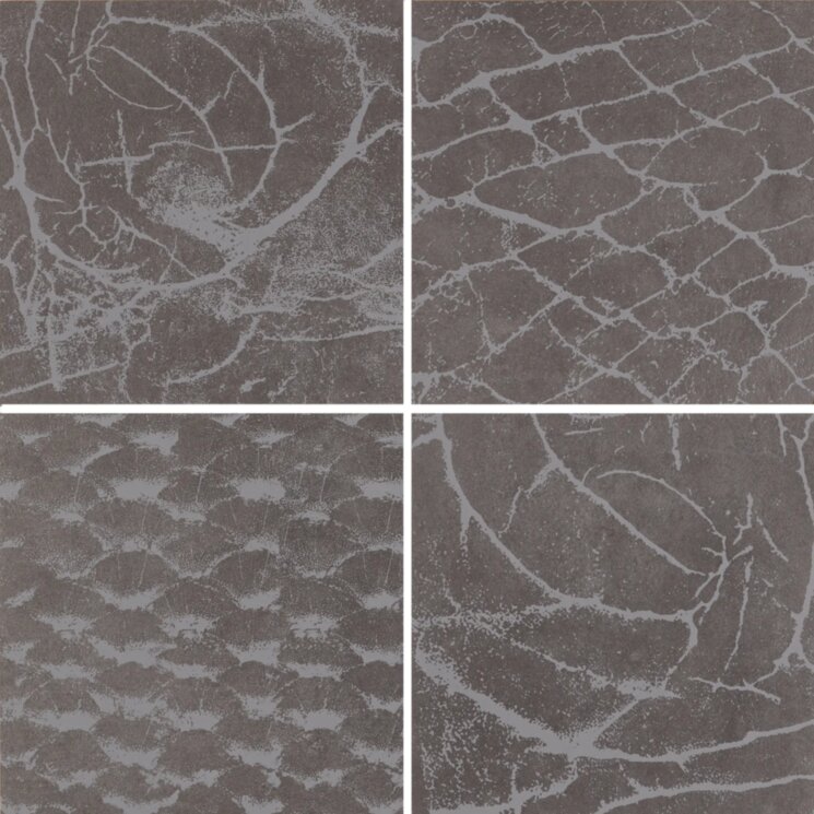 Декор 60x60 Y12082001 Decor set 4 Zoom Anthracite nature Steuler Thinsation з колекції Thinsation Steuler Декор 60x60 Y12082001 Decor set 4 Zoom Anthracite nature Steuler Thinsation з колекції Thinsation Steuler