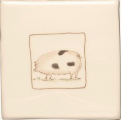 Декор Polly Pig On Off White 10.5x10.5 Classic Winchester