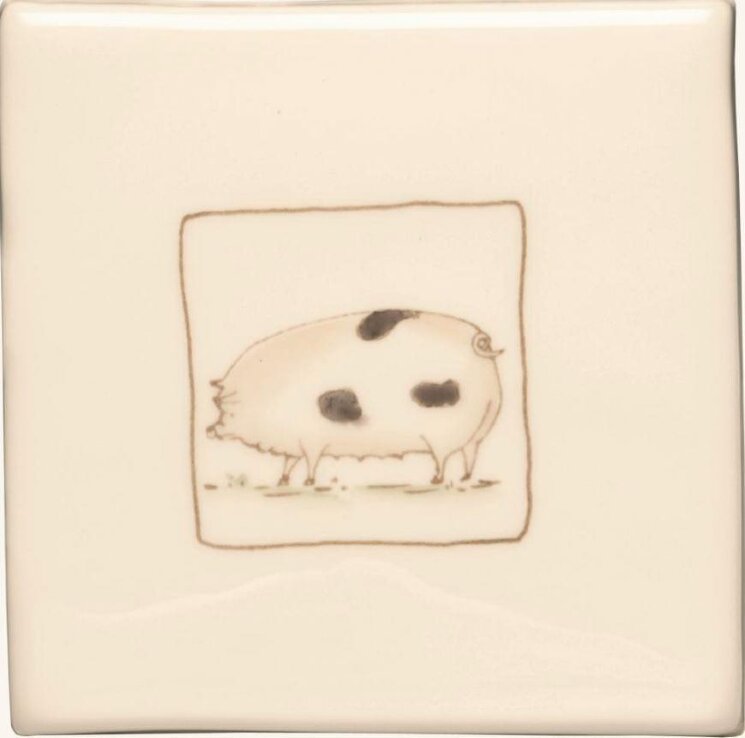 Декор Polly Pig On Off White 10.5x10.5 Classic Winchester з колекції Classic Winchester
