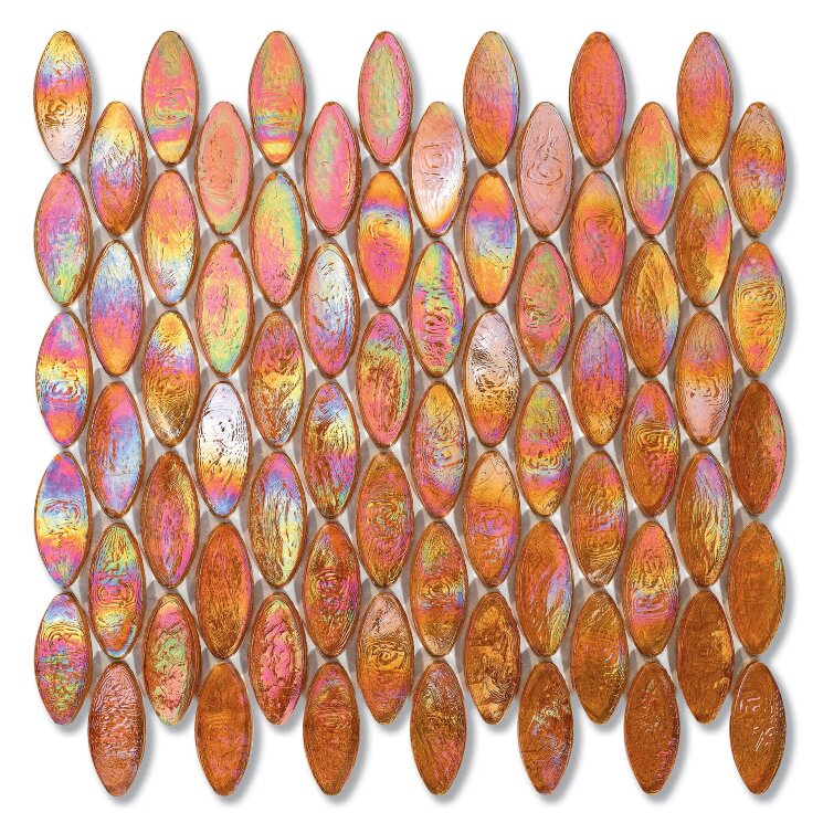 Мозаїка 25.3x29.6 203 Jute Domes Sicis Neoglass з колекції Neoglass Sicis