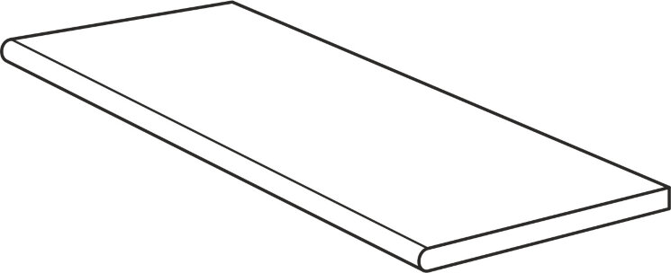 Сходинка 50x100 Platinum Two Gradone Con Toro Bordo Rett. - Titan - 114390 з колекції Titan Century