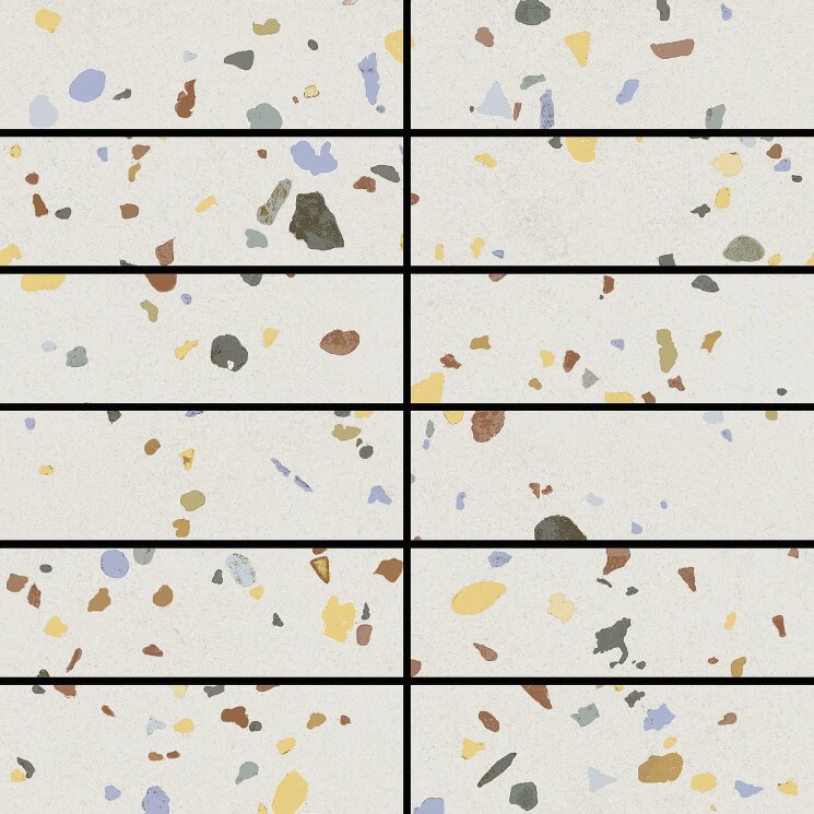 Мозаїка 20x20 DC8006 Mosaico dandy terrazzo white Aleluia Dandy з колекції Dandy Aleluia