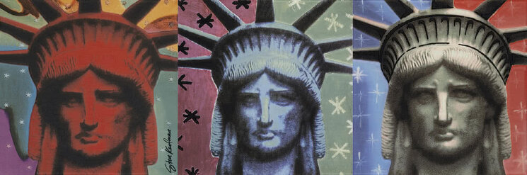Декор (31.9x96) 24182- Icons Lady Liberty Soggetto A,3 - Steve Kaufman з колекції Steve Kaufman Settecento