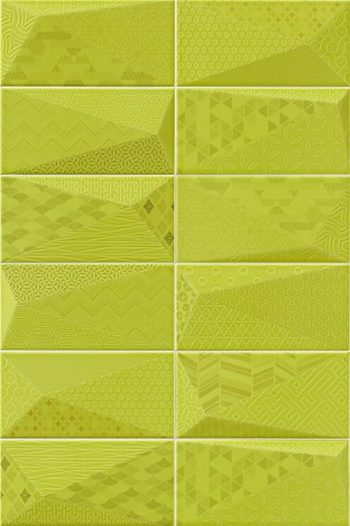 Декор Fancy Y-Green 10x20 Diamond Mainzu з колекції Diamond Mainzu