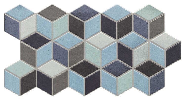 Плитка 26,5x51 Rhombus Blue-Rhombus з колекції Rhombus Realonda
