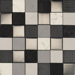 Мозаїка (29.5x29.5) P50221 Carrara negro/Ard/Inox - Carrara