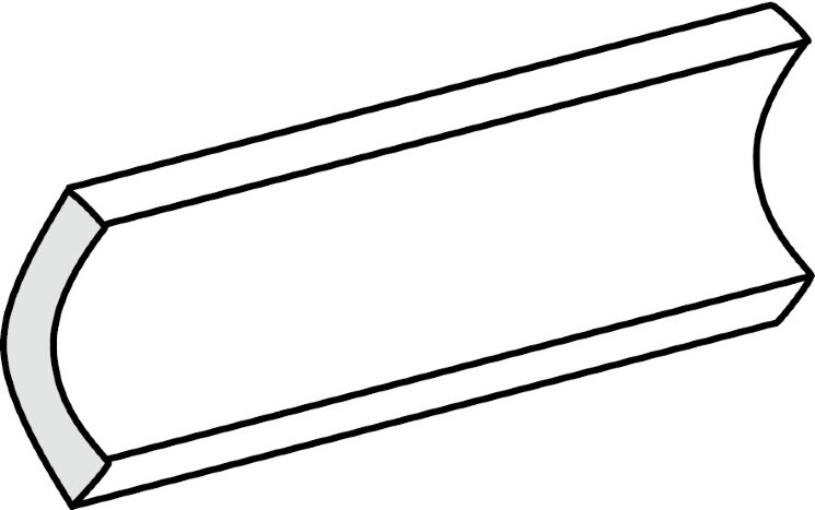 L-елемент (5x15) CAN/INT.CH Canaletta Interna Diamante Champagne - Diamante з колекції Diamante Tonalite